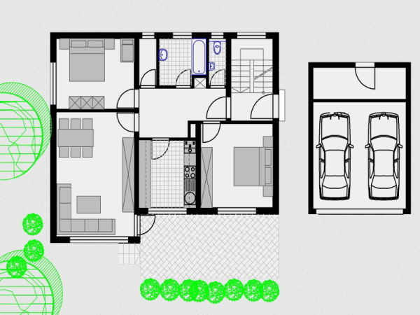 Grundriss Ferienwohnung Gnzburg