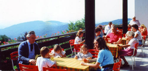 Terrasse des Hotel Jobst