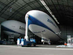 Zeppelin in der Halle