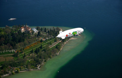 Zeppelinflug über den Bodensee