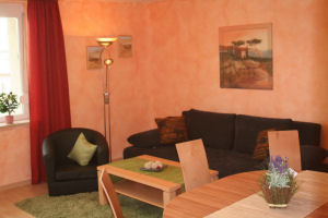 Ferienwohnung Nrnberg Wohnzimmer