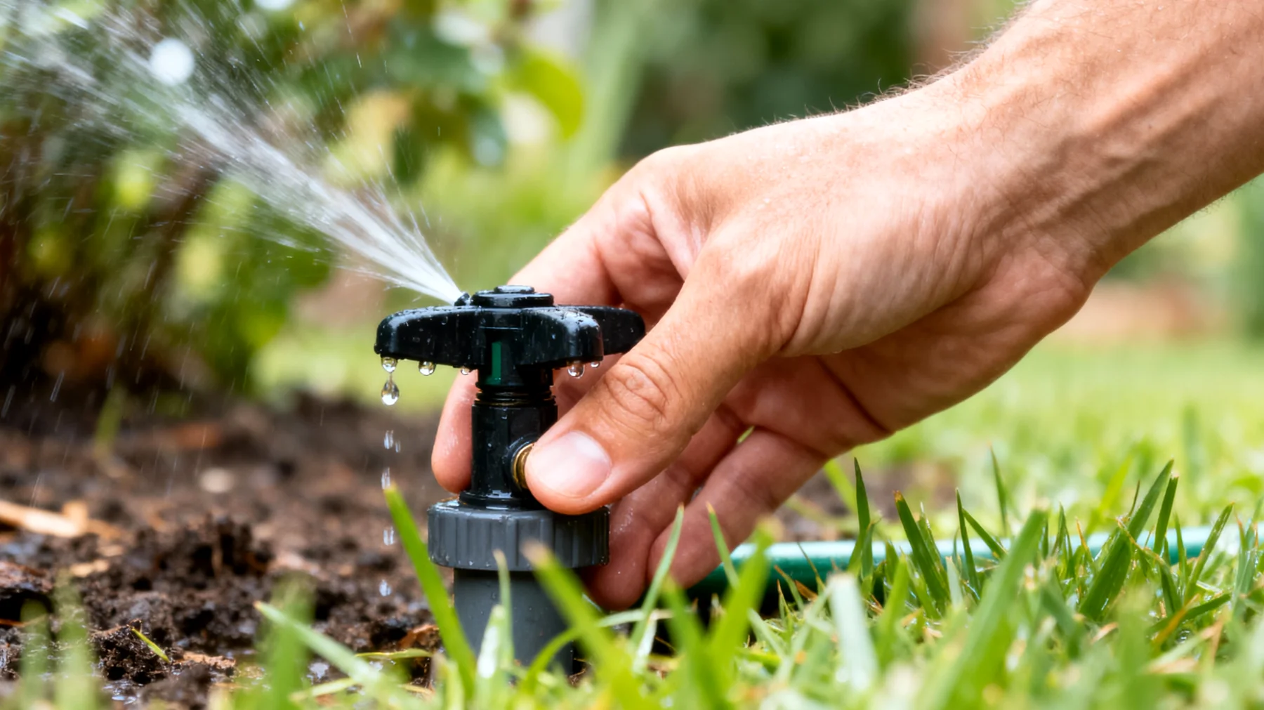 Automatischer Rasensprenger"