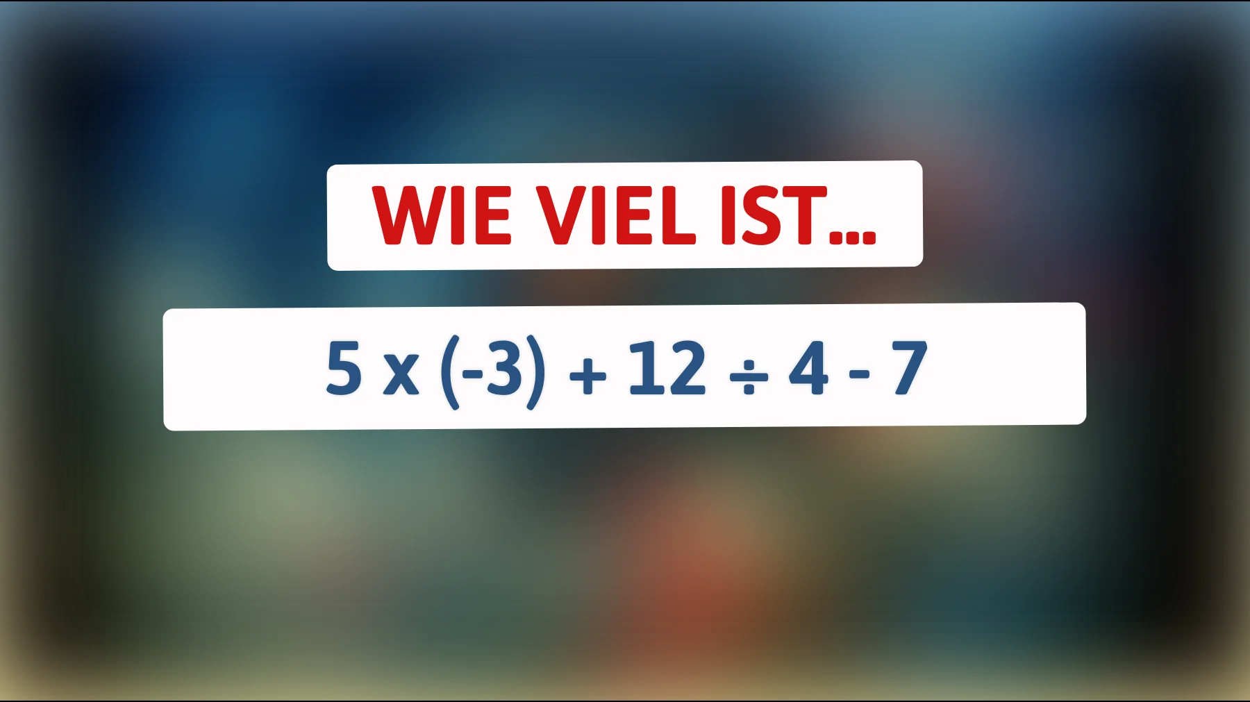 Wer kann es lösen? Das mathematische Rätsel, das selbst kluge Köpfe ins Schwitzen bringt!"